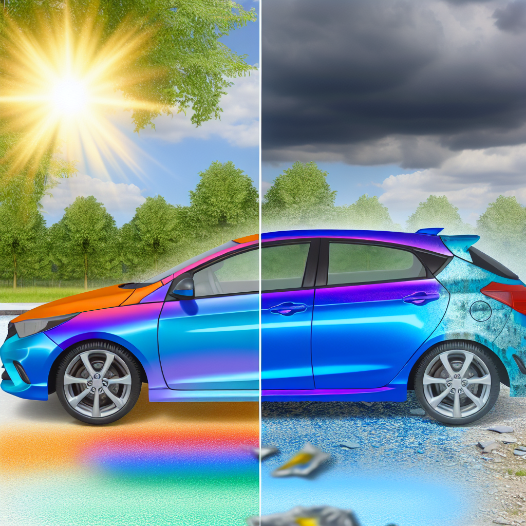Photodegradation Effect on Car Paint