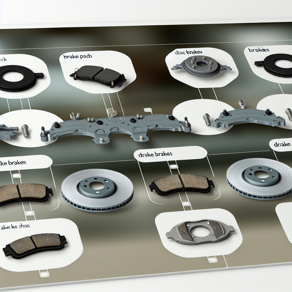 Visual representation of various brake components