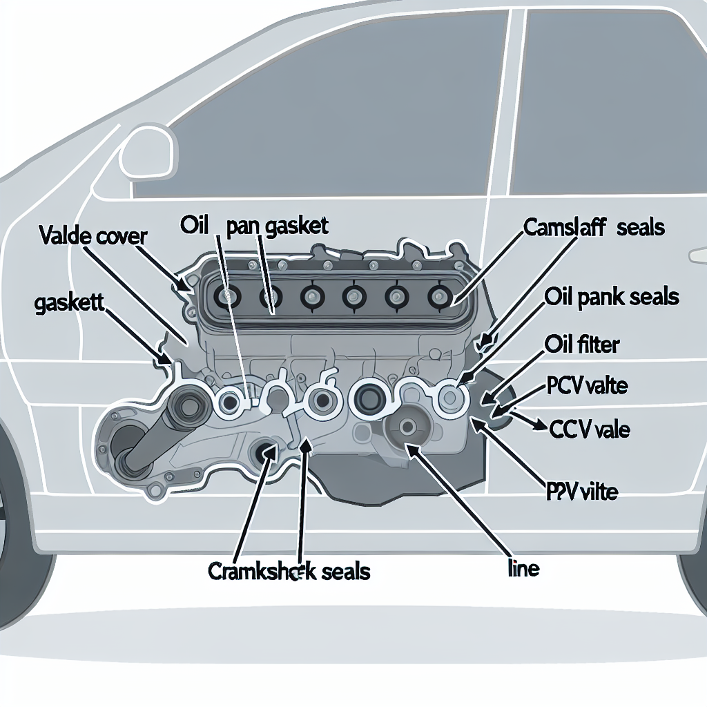 Oil Leak Sources Diagram