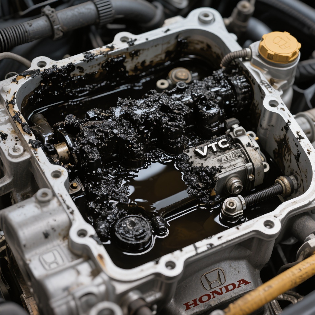 Sludge Buildup in Engine