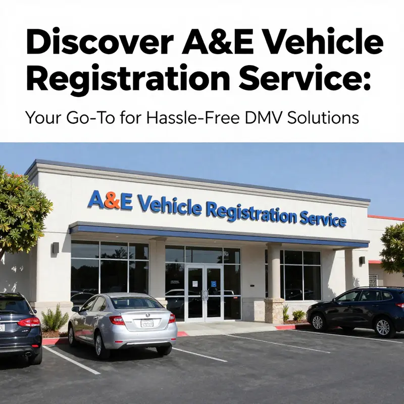 The inviting entrance of A&E Vehicle Registration Service in Hawthorne, CA, ready to assist customers.