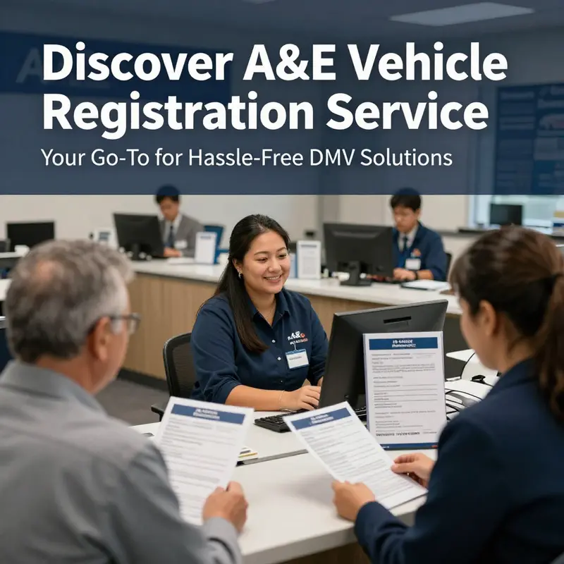 The inviting entrance of A&E Vehicle Registration Service in Hawthorne, CA, ready to assist customers.