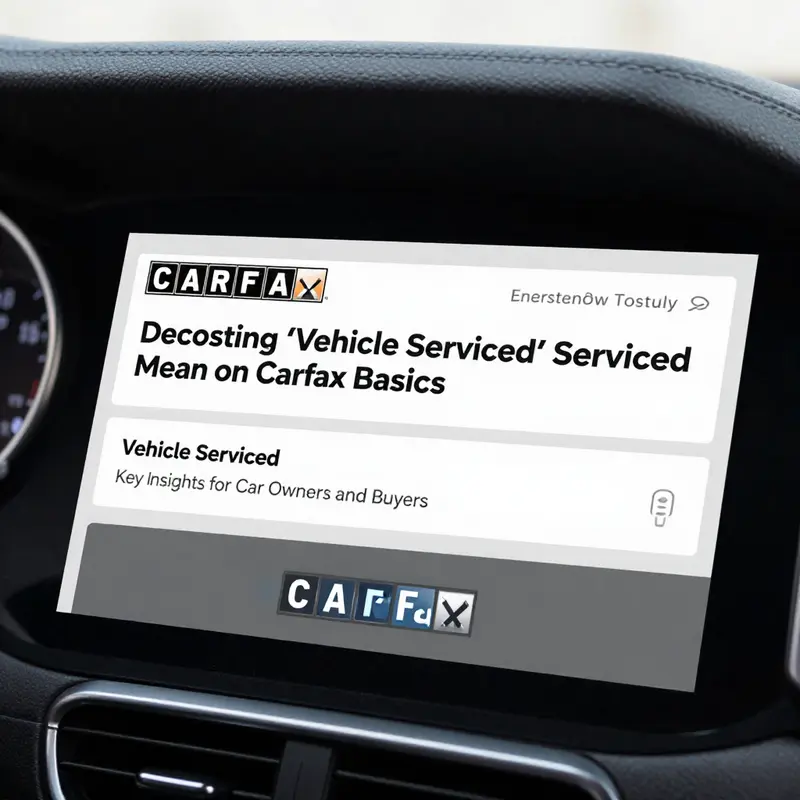 Carfax report highlighting the ‘Vehicle Serviced’ section to showcase how data is presented.