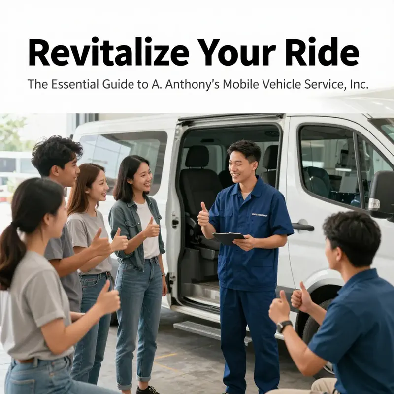A. Anthony’s Mobile Vehicle Service, Inc. brings expert care directly to your doorstep.