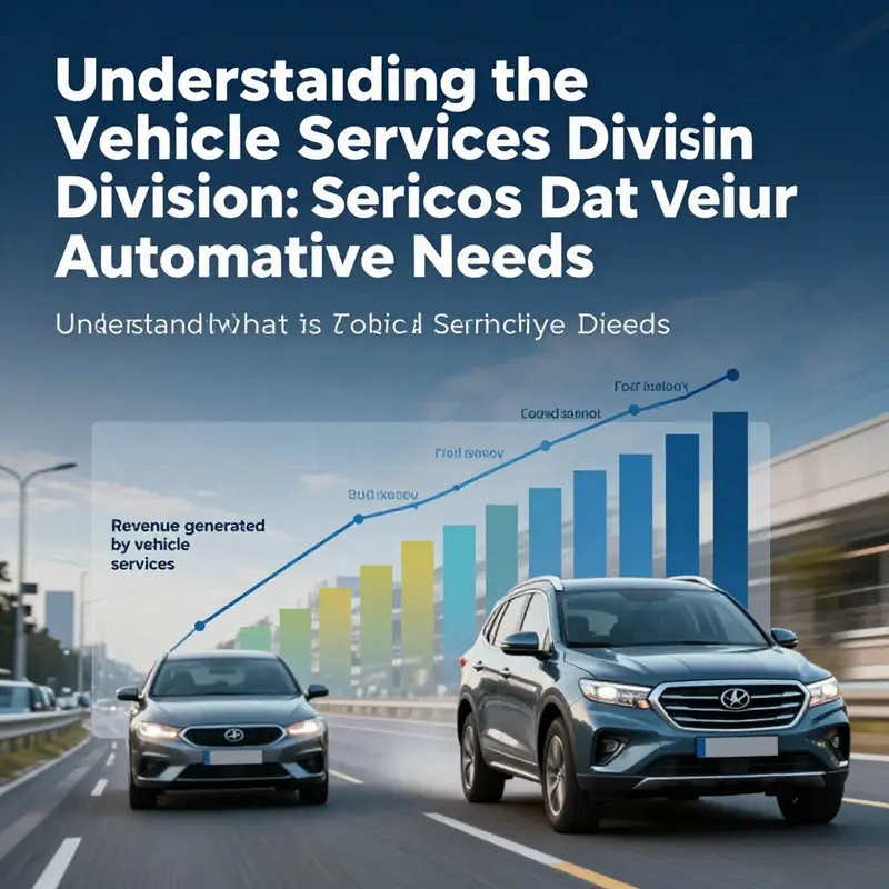 An illustration of the wide array of services provided by the Vehicle Services Division.