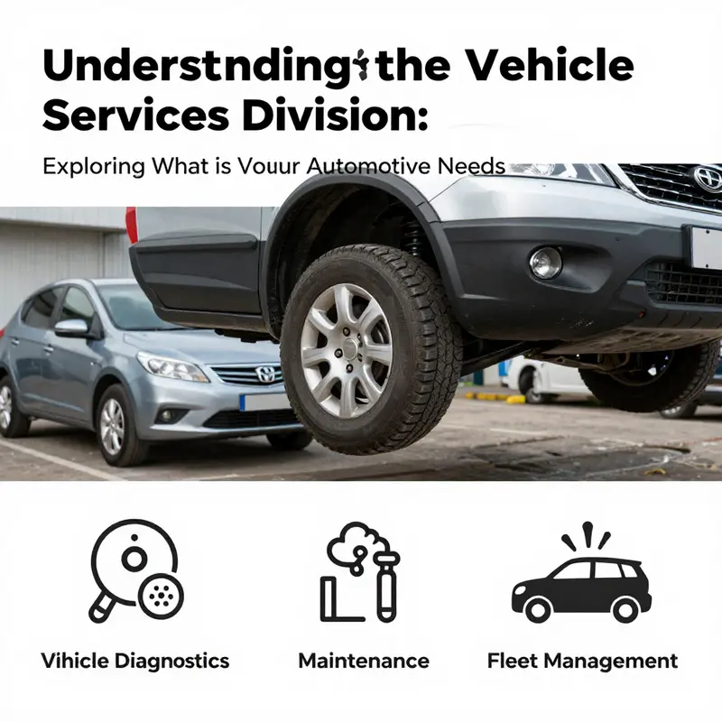 An illustration of the wide array of services provided by the Vehicle Services Division.