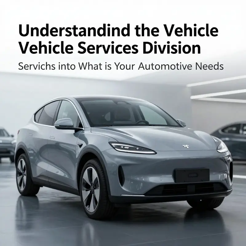 An illustration of the wide array of services provided by the Vehicle Services Division.