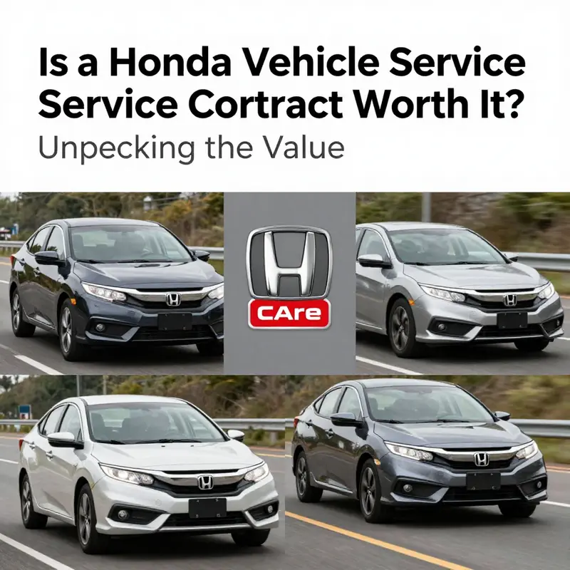 Honda vehicles on the road, representing the reliability and protection offered by the Honda Care service contract.