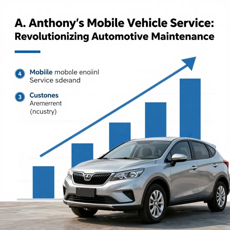 A. Anthony’s service team providing on-site automotive care in a residential neighborhood.