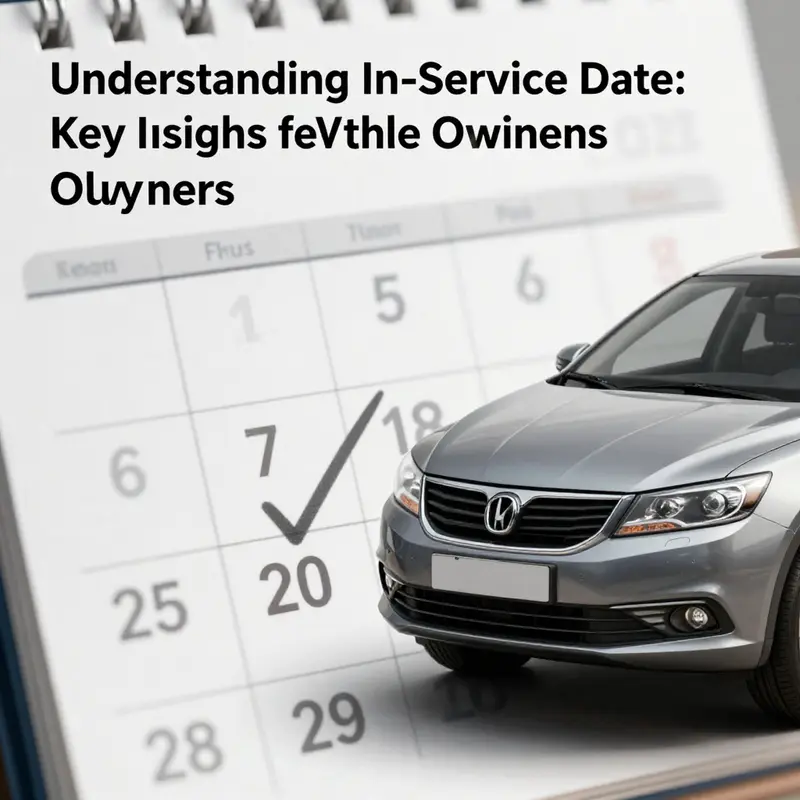 Understanding the in-service date: its definition and importance in vehicle ownership.