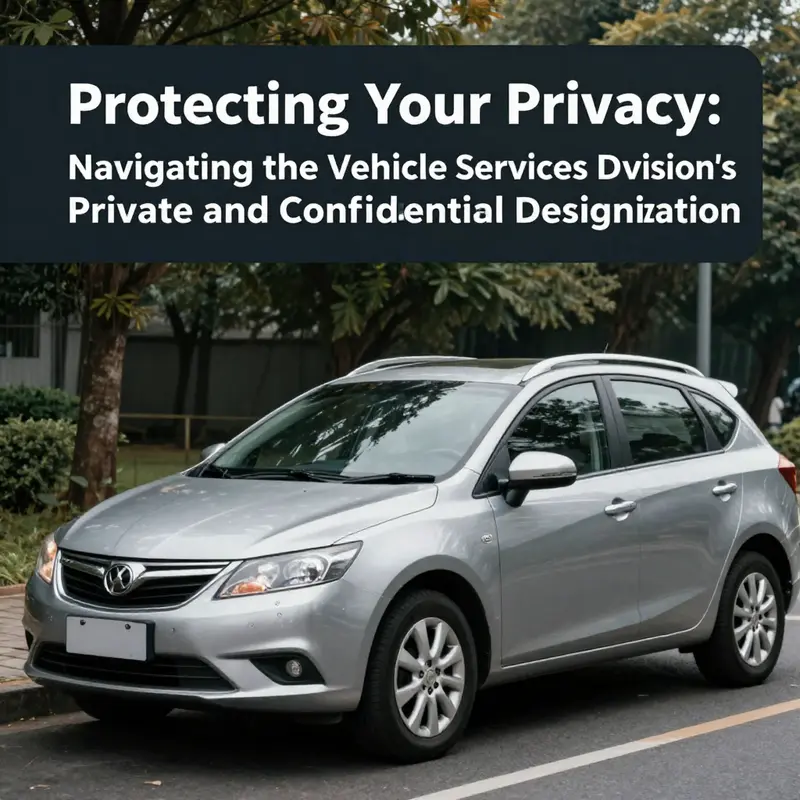 A government office dedicated to handling private and confidential vehicle services.