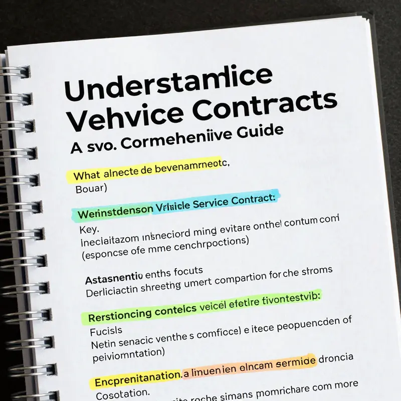 The foundational understanding of a vehicle service contract.