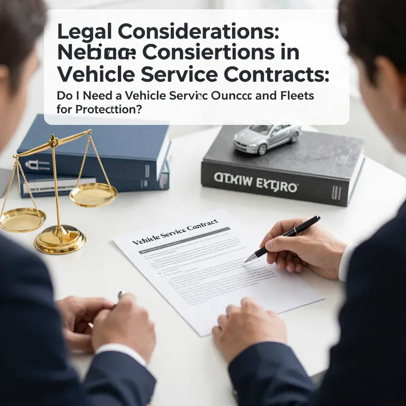 A car owner engages with a mechanic, highlighting the significance of understanding vehicle service contracts.