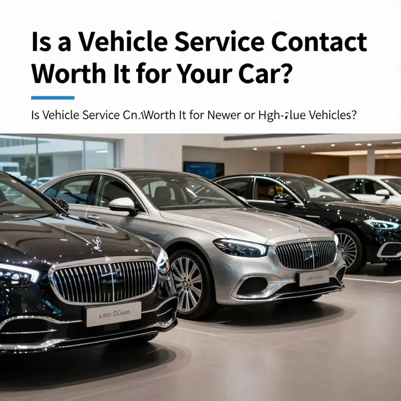 Luxury vehicles in a dealership, symbolizing the importance of extended warranties.