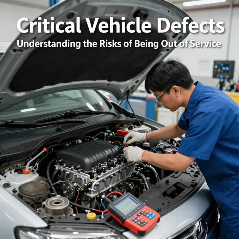 Mechanic inspecting critical brakes for defects, showcasing safety importance.