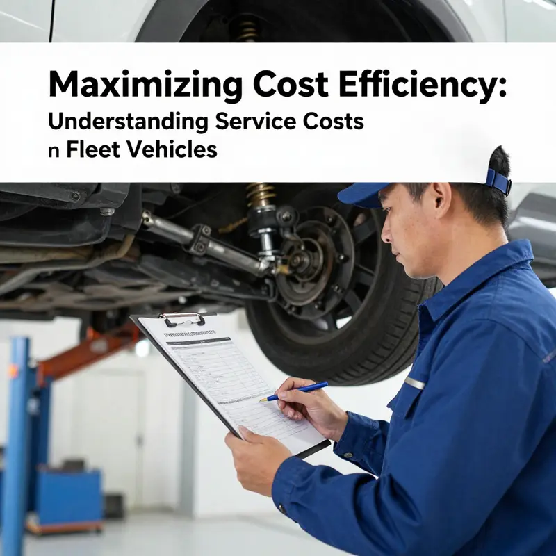 Visual representation of fleet vehicle lifecycle and associated service costs over time.