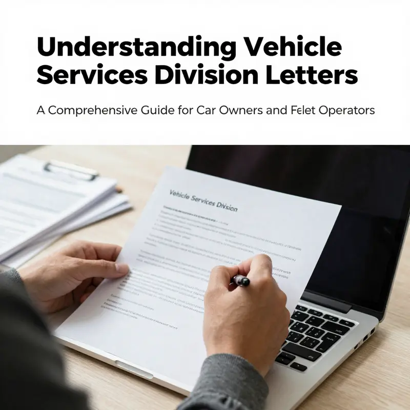 Different types of Vehicle Services Division Letters representing their diverse functions.