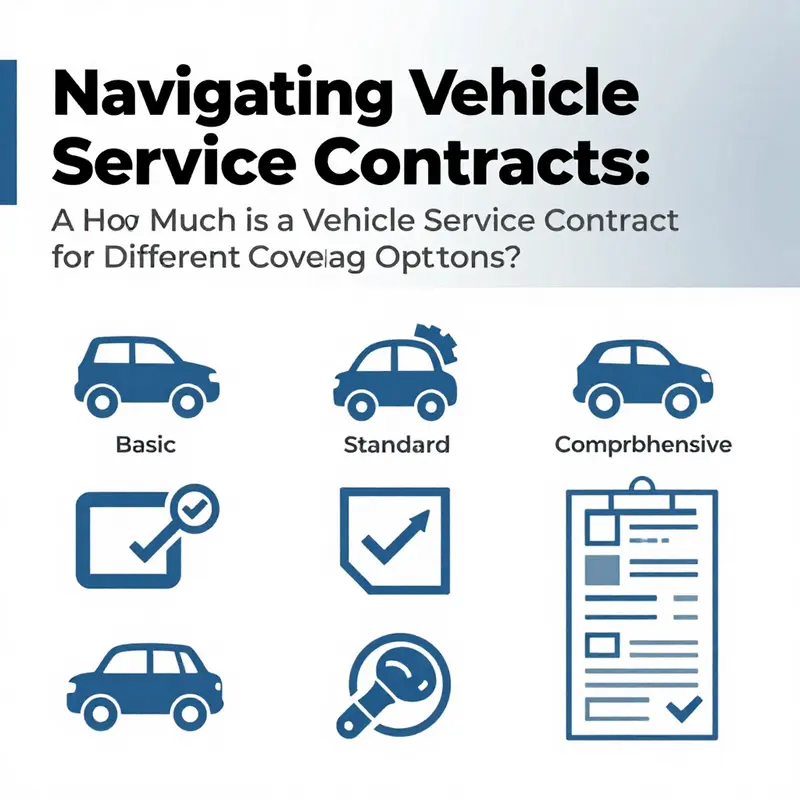 Breakdown of various vehicle service contract costs for different services.