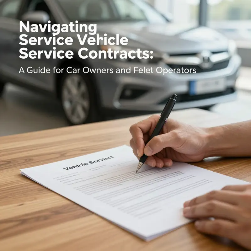 Signing a vehicle service contract signifies a commitment to quality and professionalism.