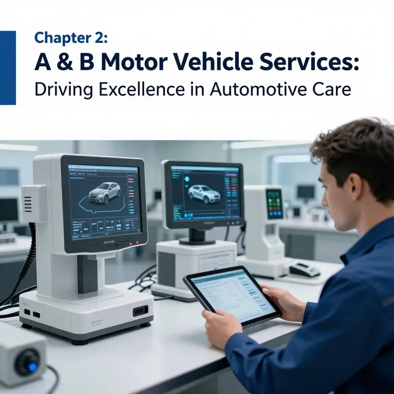 Techs at A & B Motor Vehicle Services efficiently diagnosing and repairing vehicles in a well-equipped workshop.
