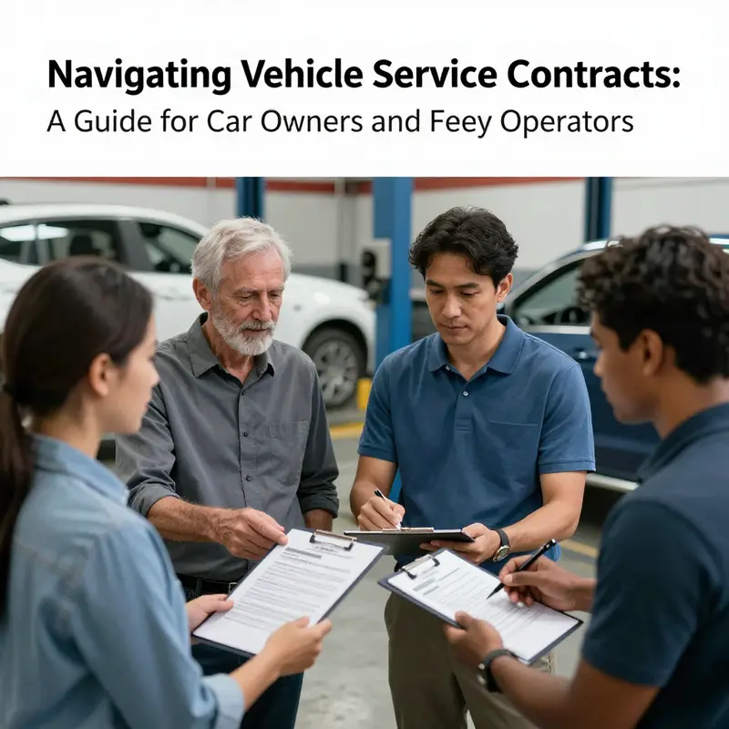 Signing a vehicle service contract signifies a commitment to quality and professionalism.