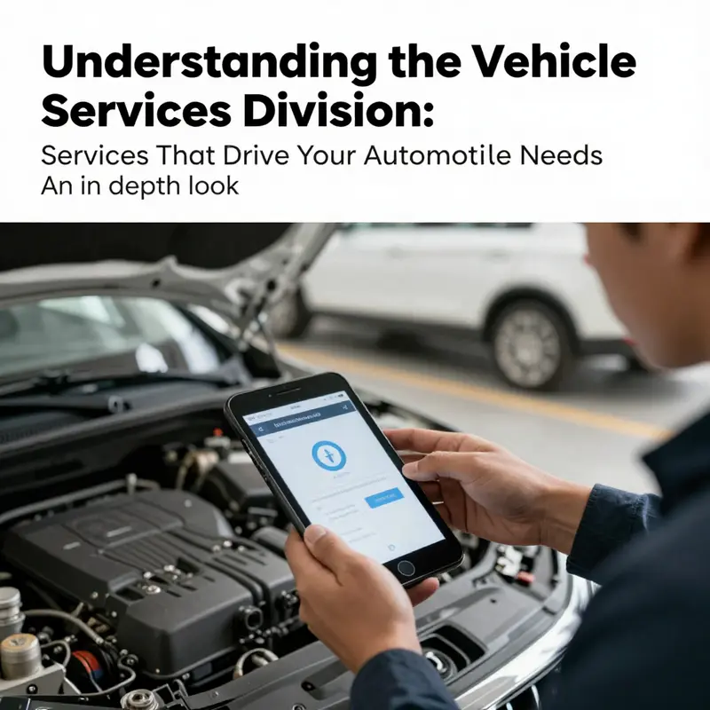 An image depicting the services and technology in the Vehicle Services Division.