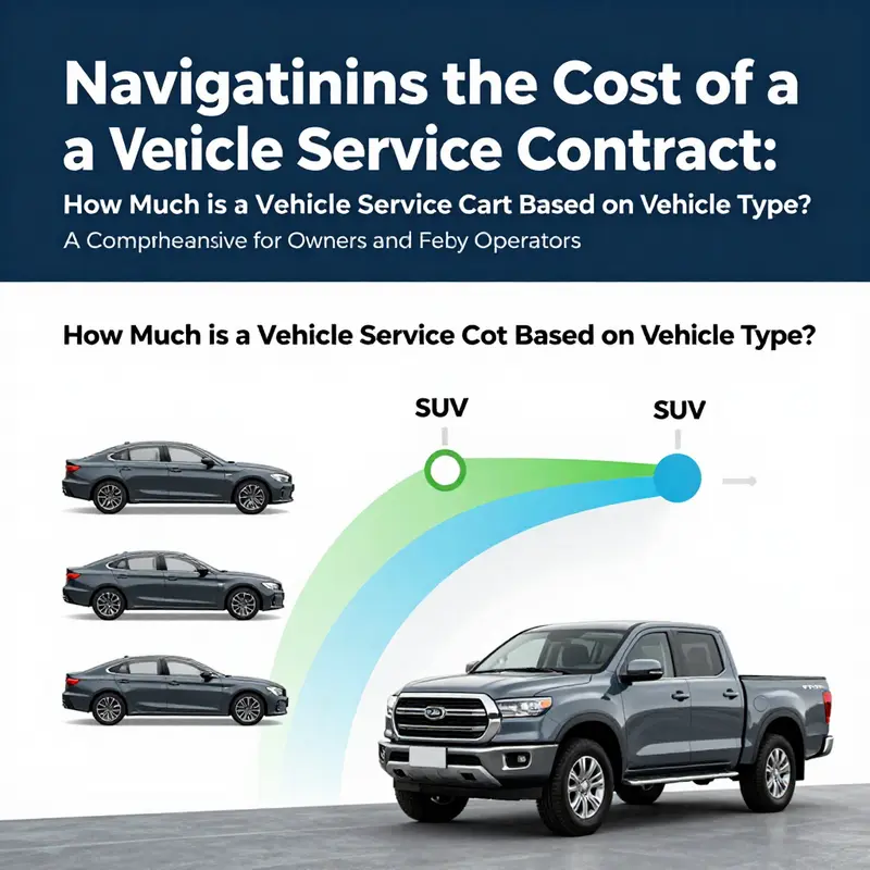 Breakdown of various vehicle service contract costs for different services.
