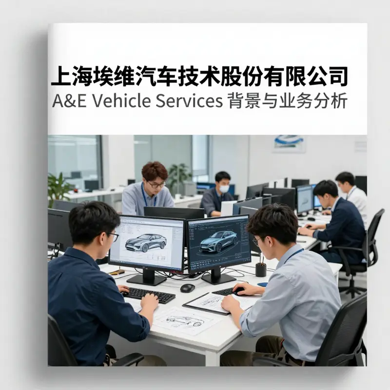 Engineers at Shanghai A&E Vehicle Services working together on innovative car design projects.