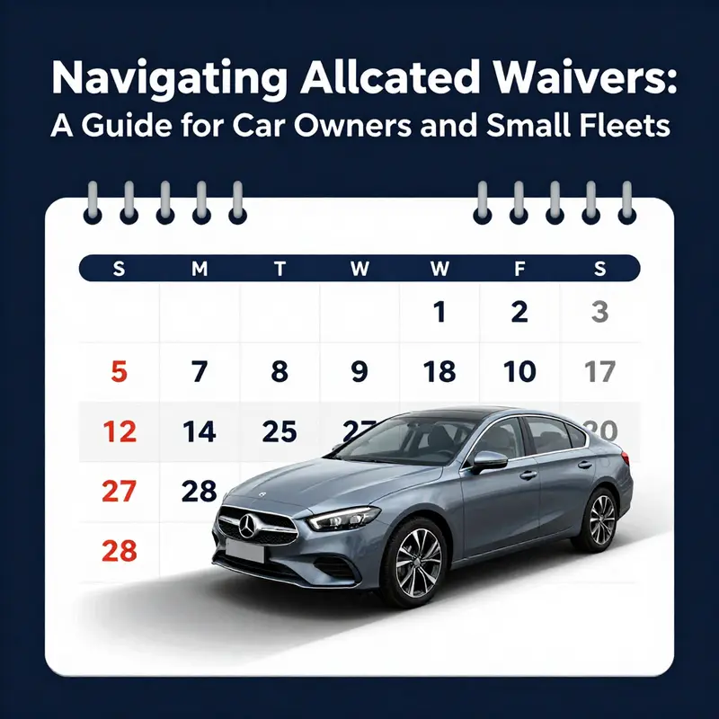 Visual representation of the concept of allocated waivers within the transportation framework.