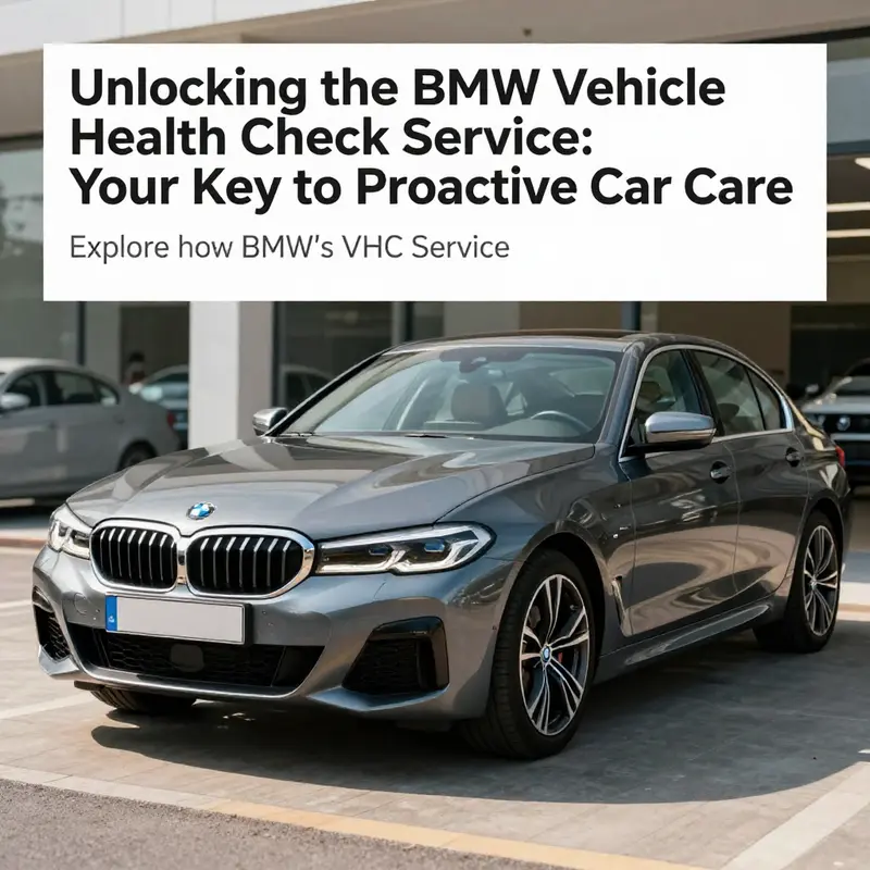 A pristine BMW vehicle outside a dealership, showcasing the care and quality offered by the BMW Vehicle Health Check Service.
