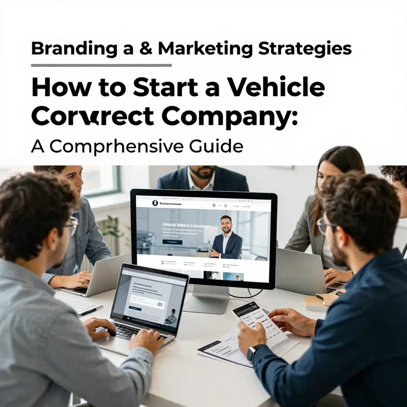 Professionals collaborating on defining service packages for vehicle service contracts, essential for starting the business.