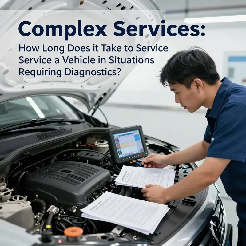 A mechanic conducting a routine oil change that typically takes between 30 minutes to one hour.