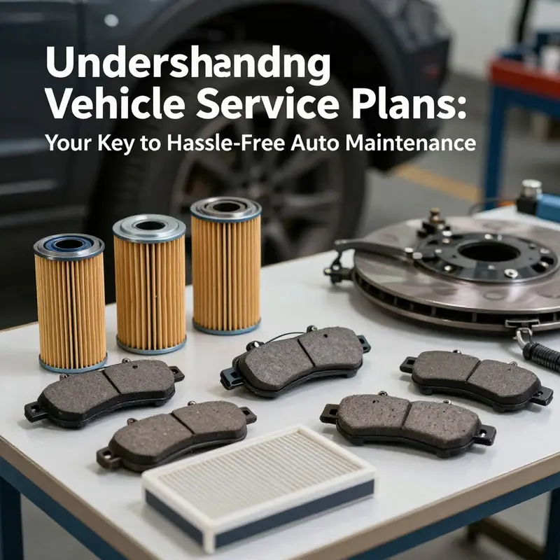 Mechanic reviewing a scheduled maintenance plan while inspecting the vehicle.