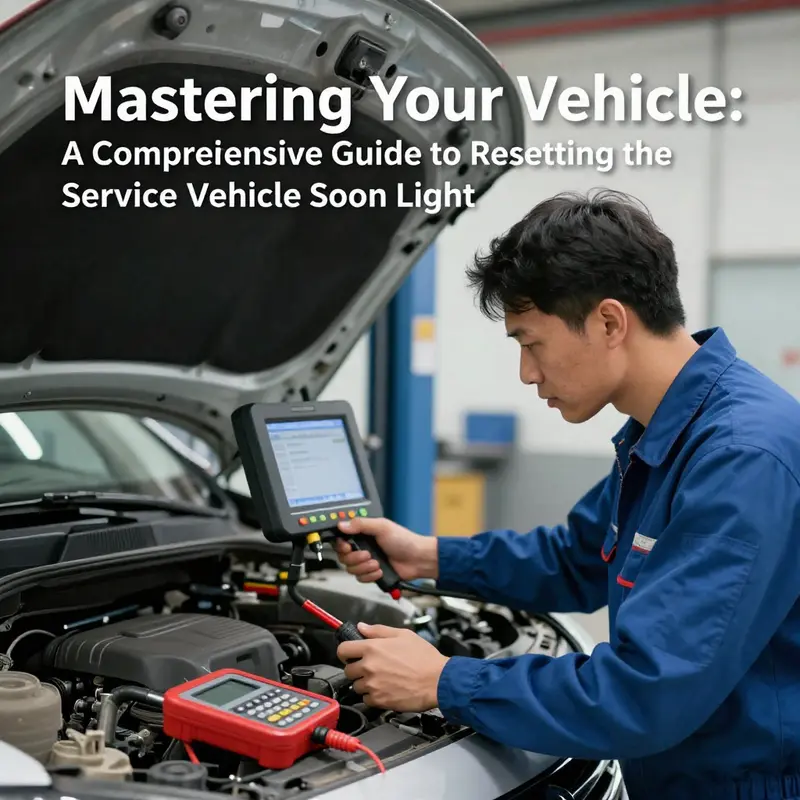 A detailed view of the controls on a car’s dashboard including the reset button for the SVS light.