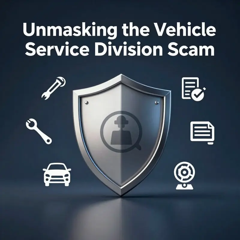Visual representation of fraudulent communications targeting vehicle owners.