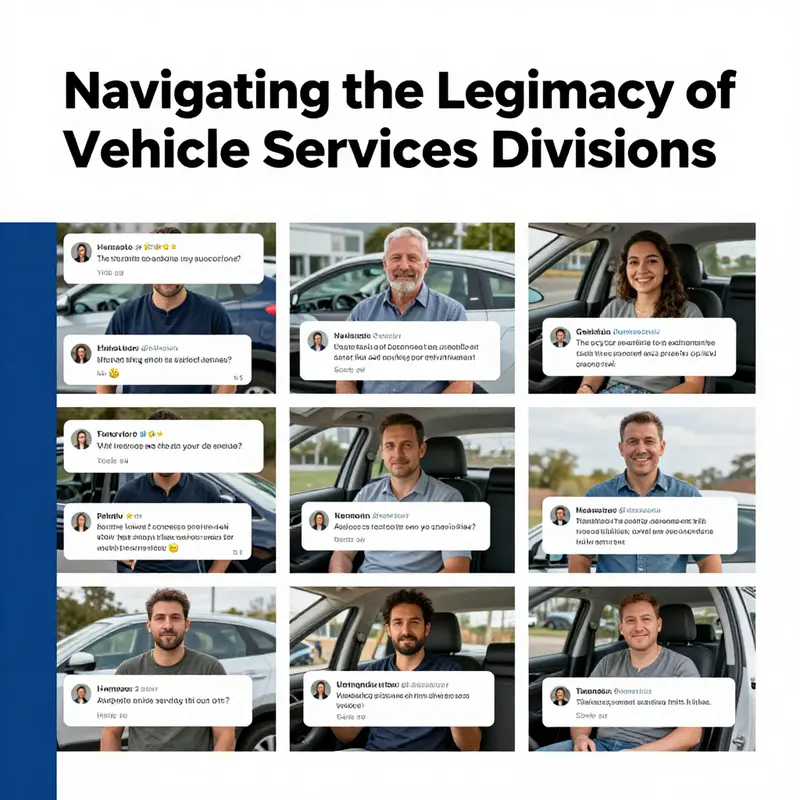 A technician assesses a vehicle in a legitimate vehicle services division, showcasing professionalism and care.