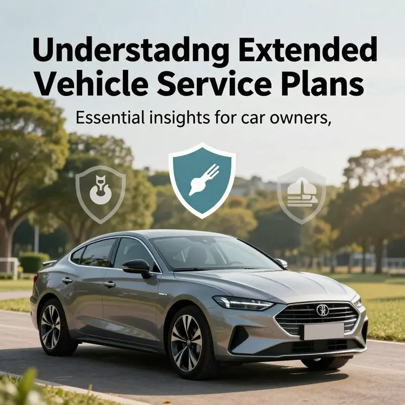 A stylish car in a tranquil environment, symbolizing the security and reliability offered by extended vehicle service plans.