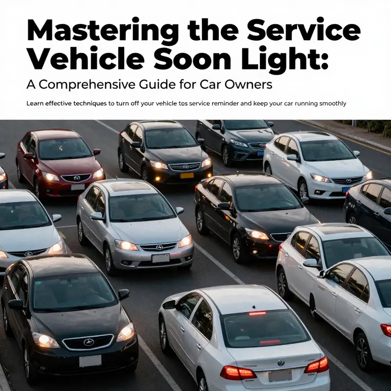 A collection of cars with service lights on, indicating the focus on maintenance and care.