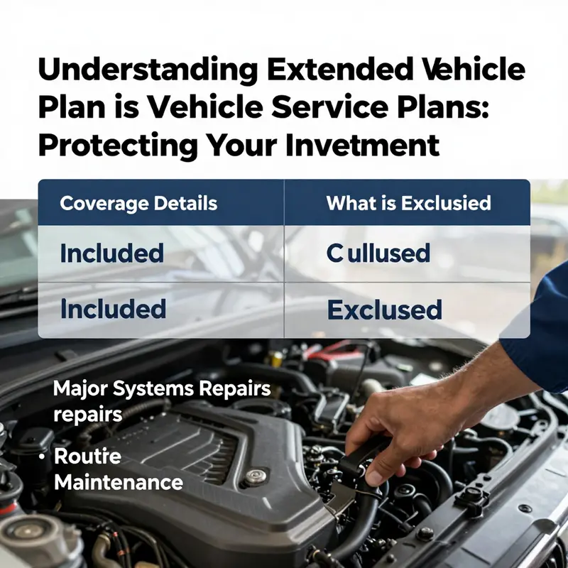An infographic showcasing the definition and scope of Extended Vehicle Service Plans.