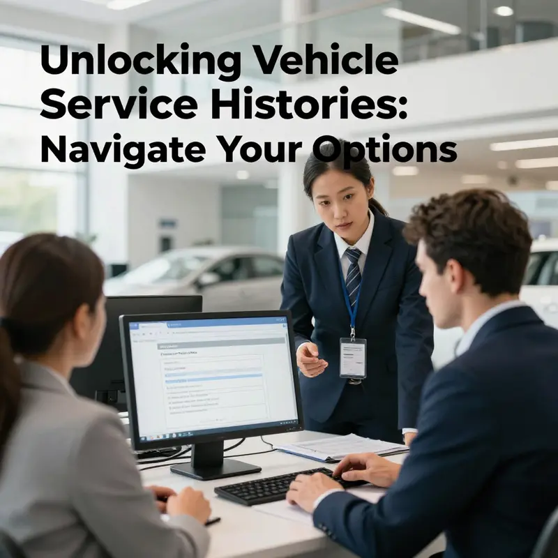 Access vehicle service history easily through third-party platforms.