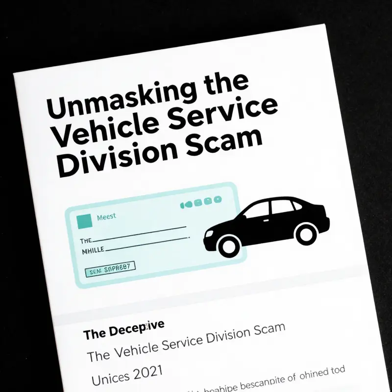 Visual representation of fraudulent communications targeting vehicle owners.