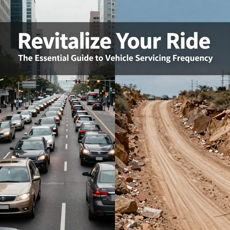 Vehicle servicing intervals based on general guidelines.