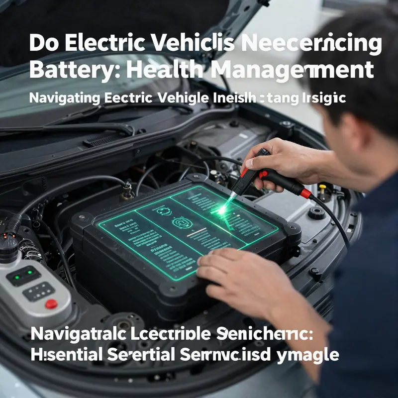 Technician inspecting an electric vehicle’s systems, highlighting the need for regular maintenance.