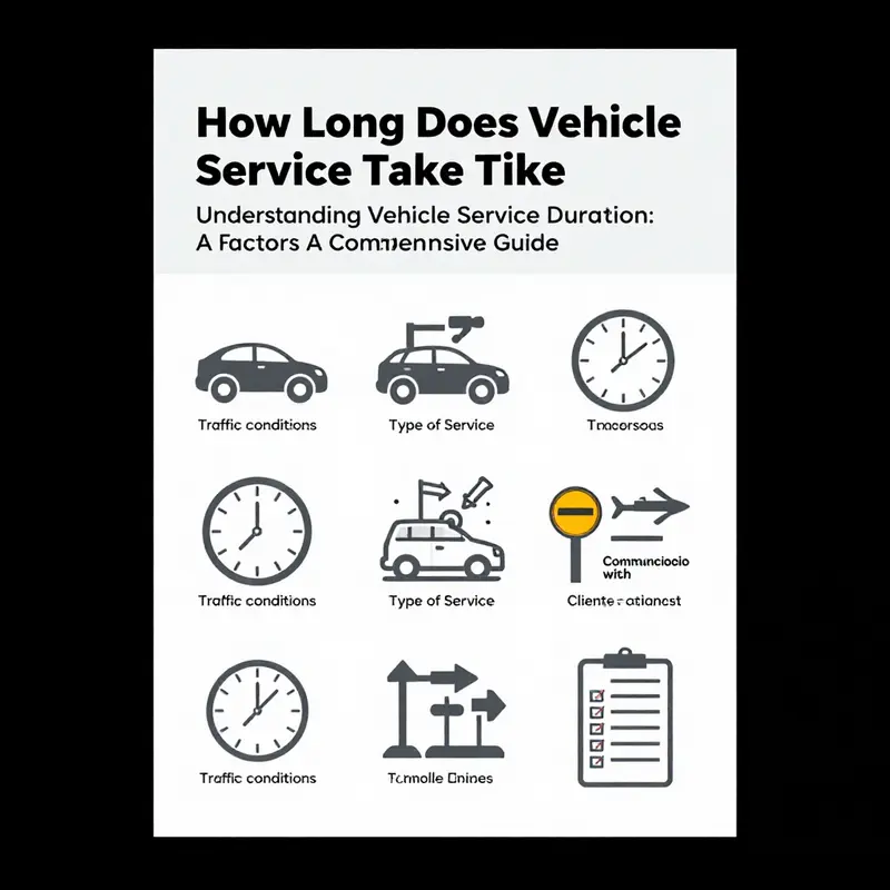 An overview of standard vehicle service durations at professional garages.