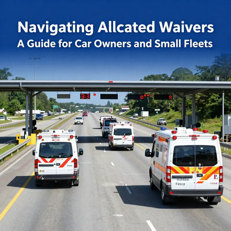Visual representation of the concept of allocated waivers within the transportation framework.