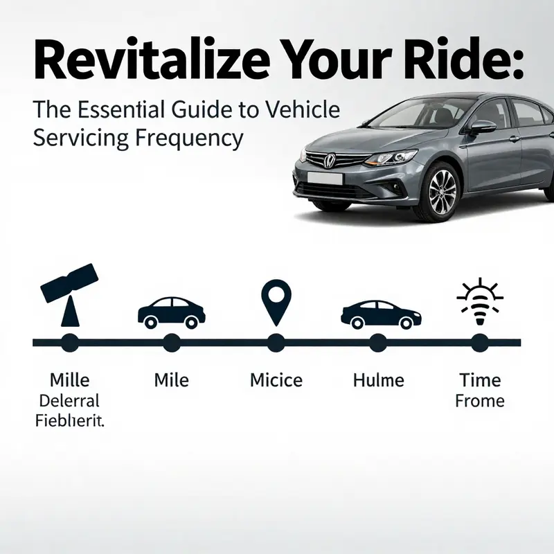 Vehicle servicing intervals based on general guidelines.