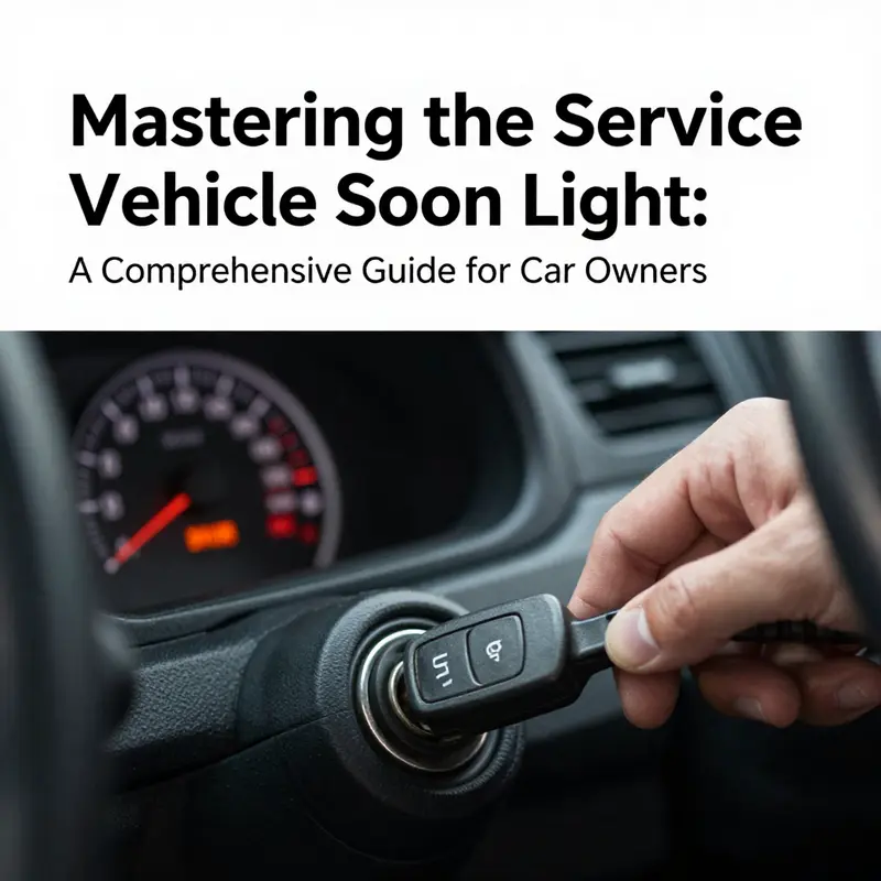 A driver demonstrating the manual reset process for the service light on their vehicle’s dashboard.