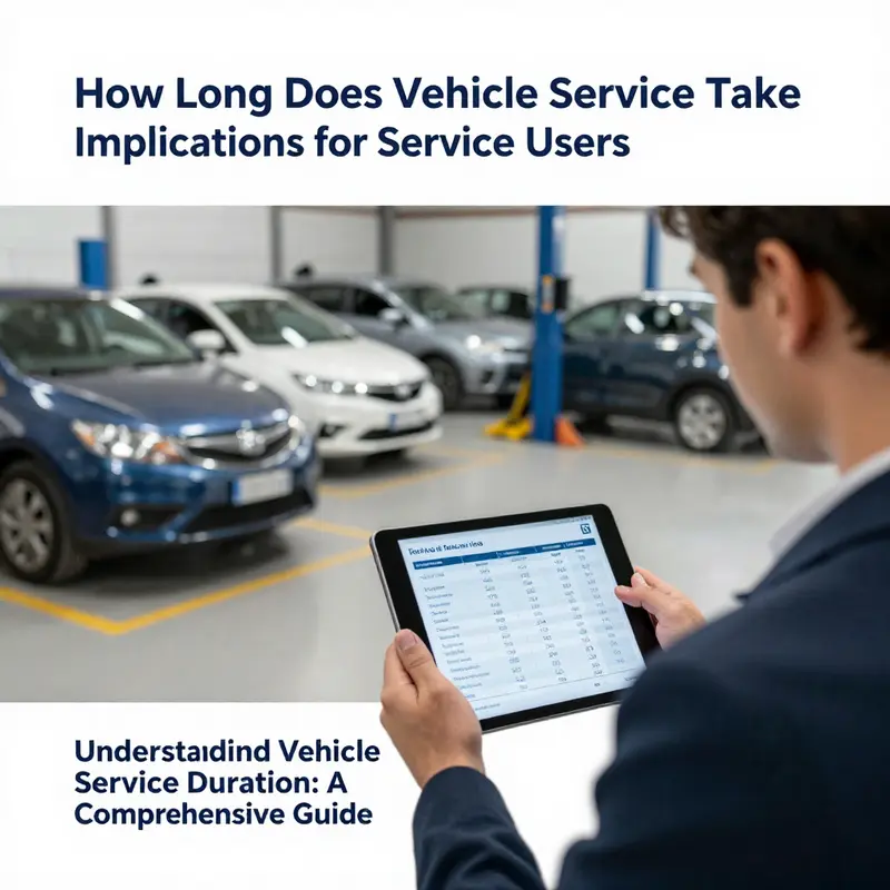 An overview of standard vehicle service durations at professional garages.