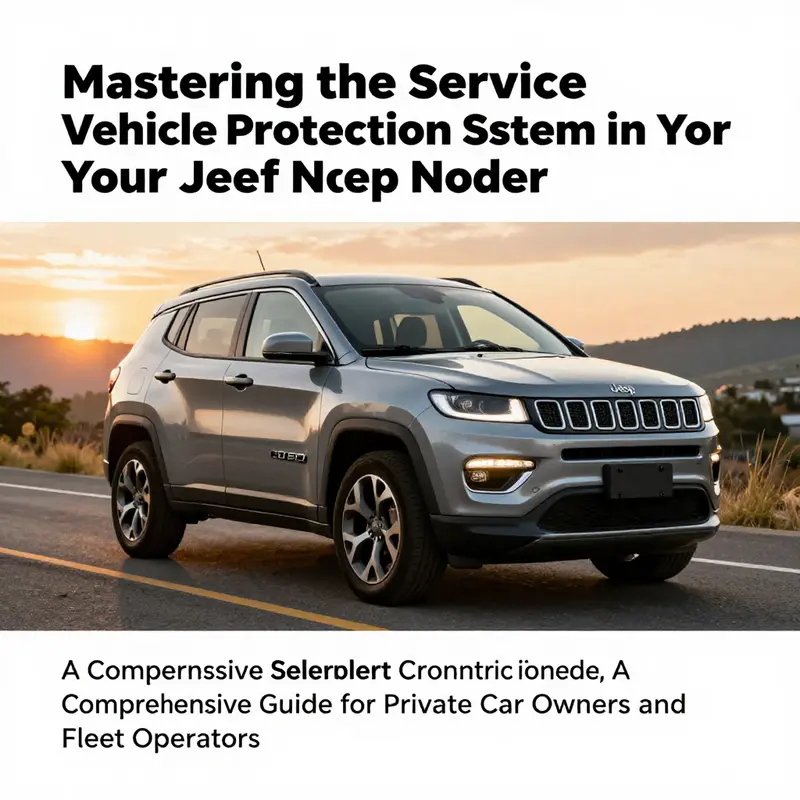 A Jeep Compass parked on a beautiful road at sunset, representing safety and dependability.