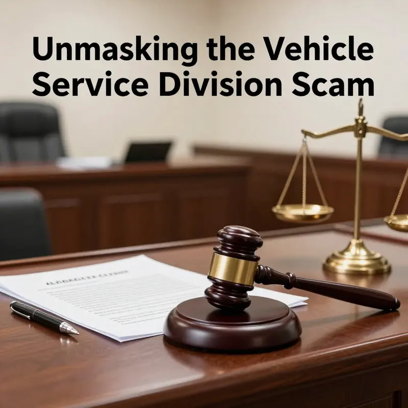 Visual representation of fraudulent communications targeting vehicle owners.